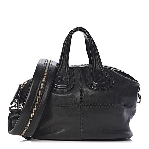 GIVENCHY Lambskin Small Nightingale Black 